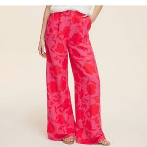 Women's High-Rise Linen Trousers - kate spade new york x Target Pink/Red